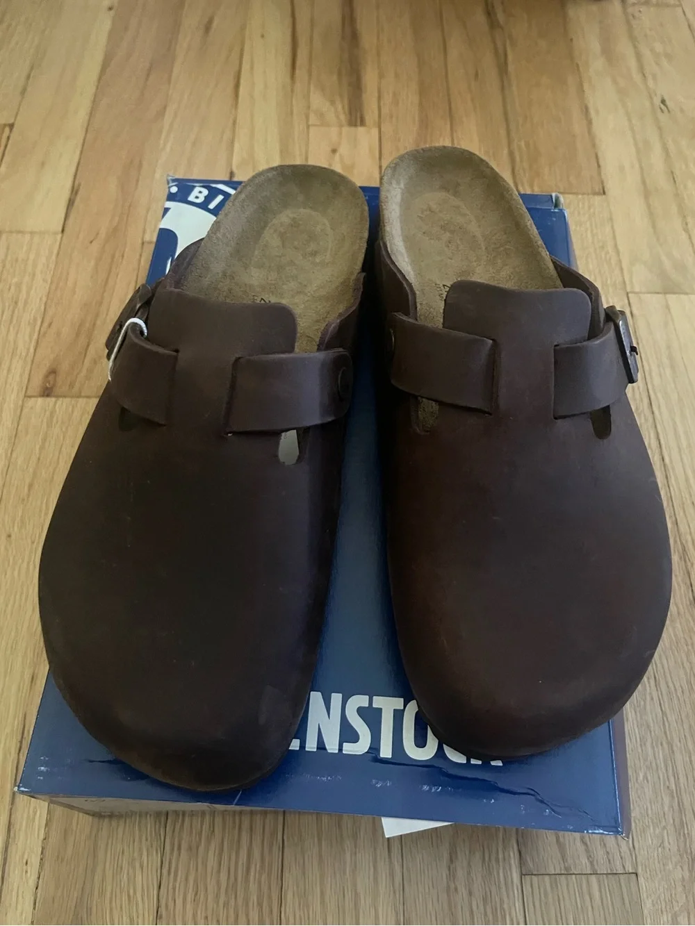 Birkenstock Boston Slip-On Clog in Habana Oiled Leather